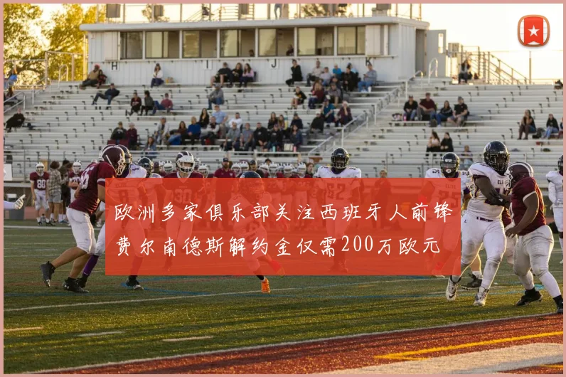 欧洲多家俱乐部关注西班牙人前锋费尔南德斯解约金仅需200万欧元